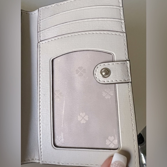 KATE SPADE Pink and Gray Snap Wallet - LIKE NEW - Picture 8 of 11